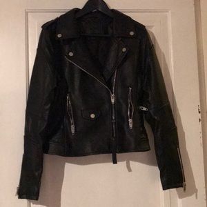 ‘Easy Rider’ Faux Leather Moto Jacket